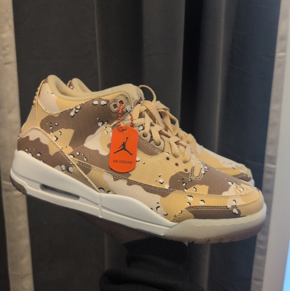 Nike WNBA x Women's Air Jordan 3 Retro 'Desert Camo' (HM4301-200) Size 7 NWOB